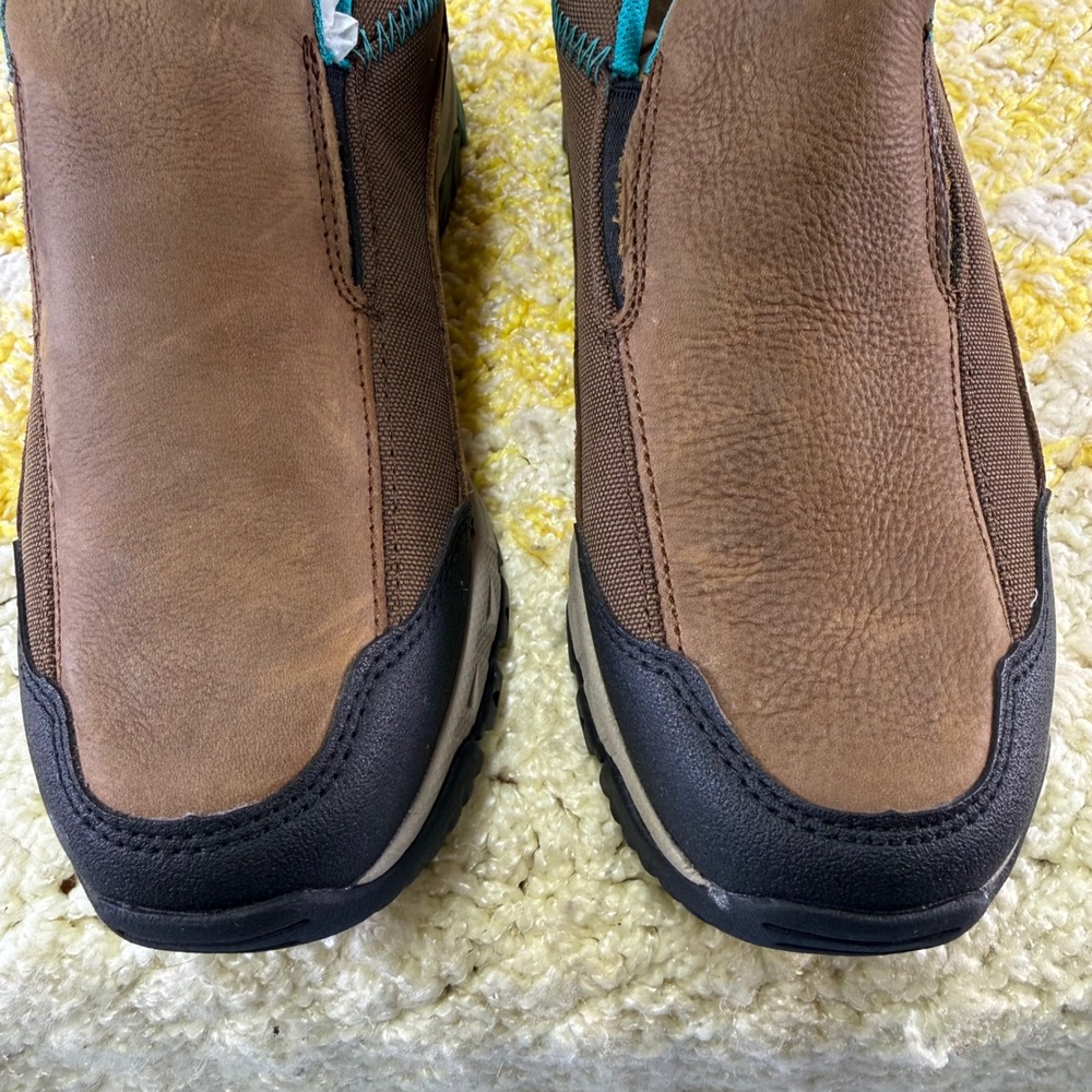 Ariat Skyline Slip-On Womens 7.5 Taupe Leather Hiking Walking Shoes 10020042 NEW - Picture 11 of 16